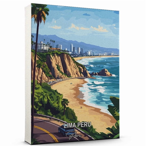 Lima Peru Travel Global Destination Canvas Peru Canvas Celebrate Your Favorite Destination A Sophisticated Touch to Any Room
