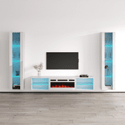 Lima WH-EF Floating Fireplace Entertainment Center