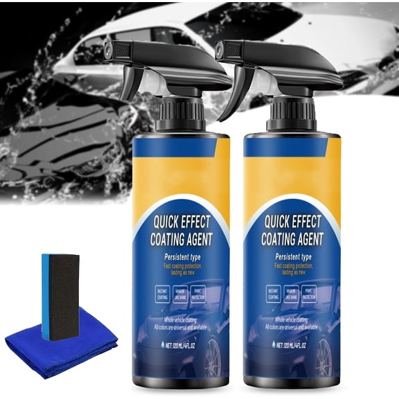 YUSUIYI Car Coating Spray,4.23oz Advanced Quick Effect Coating Agent for Car,Car Scratch Wax Polish Sprays Waterless Wash for Shine & Protection