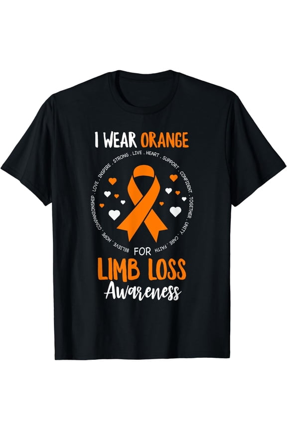 Limb Loss Awareness Ribbon Funny Amputee Support Amputation T-Shirt