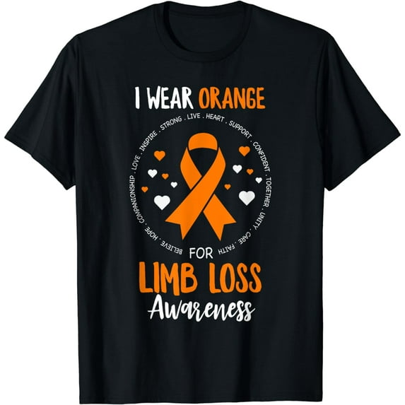 Limb Loss Awareness Ribbon Funny Amputee Support Amputation T-Shirt
