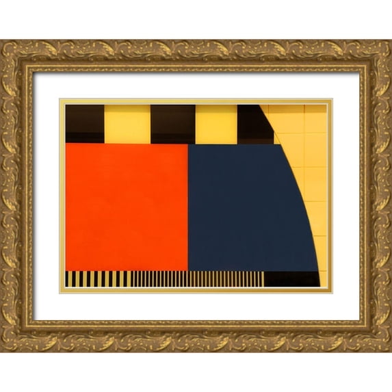 Limberg, Huib 14x11 Gold Ornate Wood Framed with Double Matting Museum Art Print Titled - Nos Testscreen # 03