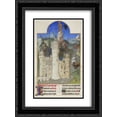 thumbnail image 1 of Limbourg brothers 2x Matted 18x24 Black Ornate Framed Art Print 'The Temptation of Christ', 1 of 2