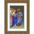 thumbnail image 1 of Limbourg brothers 2x Matted 18x24 Gold Ornate Framed Art Print 'David Foresees the Mystic Marriage of Christ and the Church', 1 of 2