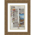 thumbnail image 1 of Limbourg brothers 2x Matted 20x24 Gold Ornate Framed Art Print 'Psalm LXVIII', 1 of 2
