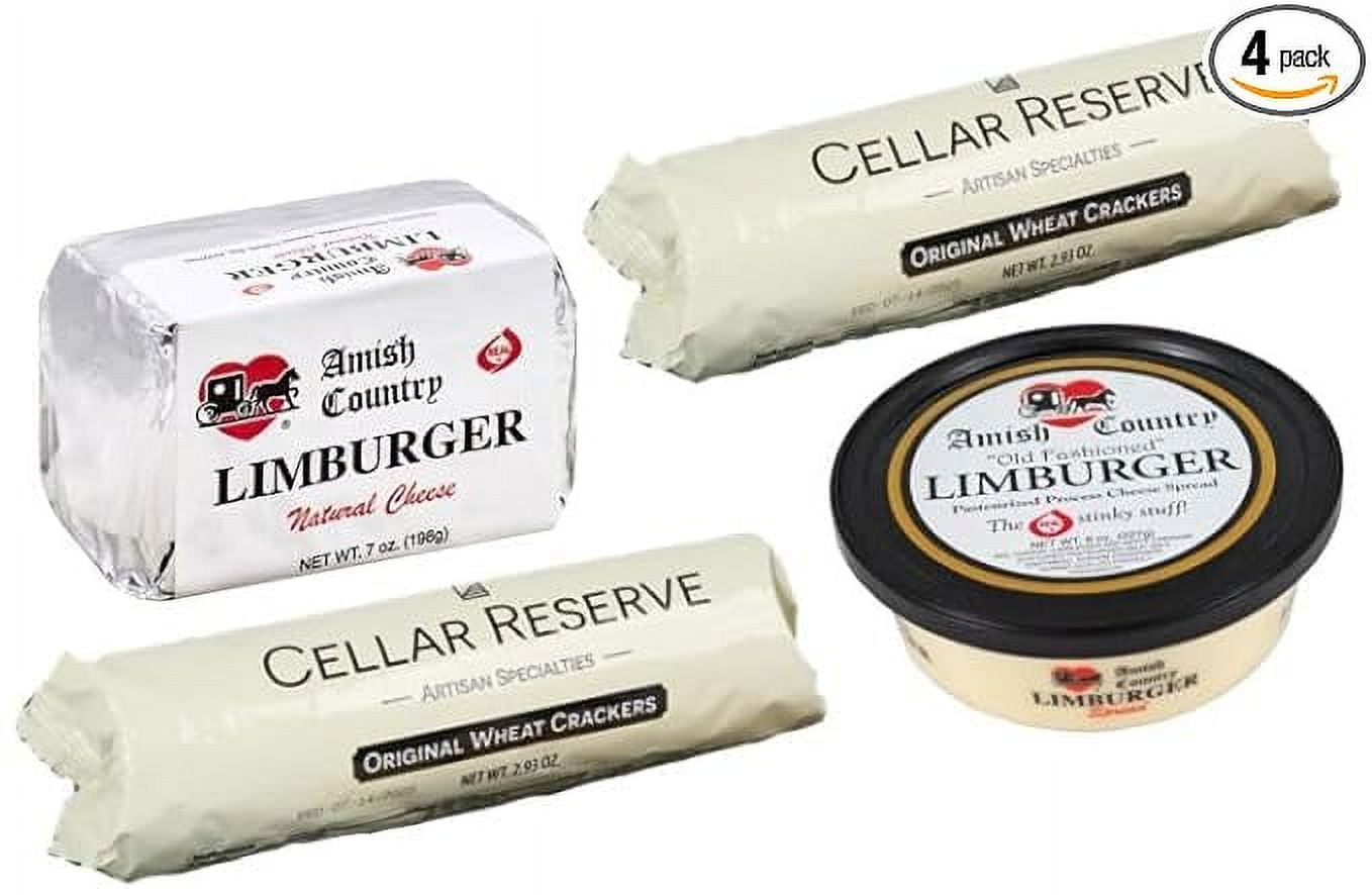 Limburger Cheese and Cracker Party Pack with Amish Country Limburger