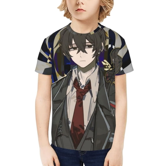 Limbus Company Teen Cotton T-Shirt Short Sleeve Crew Neck Tee Shirts Casual Tops