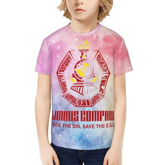 Limbus Company Teen Cotton T-Shirt Short Sleeve Crew Neck Tee Shirts Casual Tops