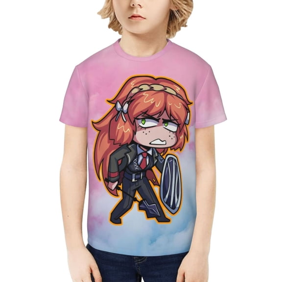 Limbus Company Teen Cotton T-Shirt Short Sleeve Crew Neck Tee Shirts Casual Tops