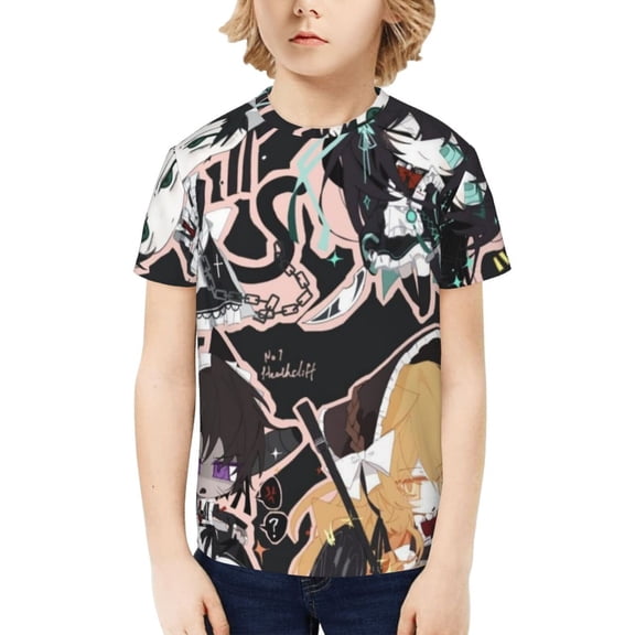 Limbus Company Teen Cotton T-Shirt Short Sleeve Crew Neck Tee Shirts Casual Tops