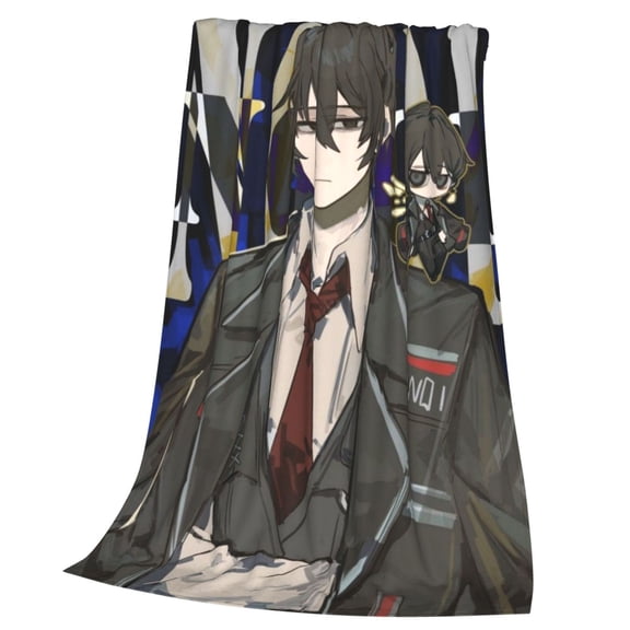 Limbus Company Throw Blanket Cozy Plush Lightweight Warm Fuzzy Flannel Blanket Air Conditioning Blanket for Couch Sofa Bed Home Decor Gift 60x50in