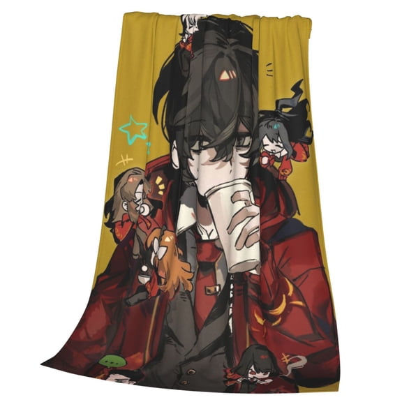 Limbus Company Throw Blanket Cozy Plush Lightweight Warm Fuzzy Flannel Blanket Air Conditioning Blanket for Couch Sofa Bed Home Decor Gift 60x50in