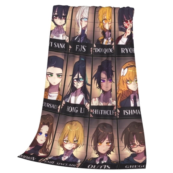 Limbus Company Throw Blanket Cozy Plush Lightweight Warm Fuzzy Flannel Blanket Air Conditioning Blanket for Couch Sofa Bed Home Decor Gift 60x50in