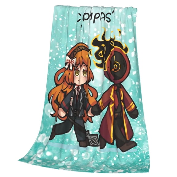 Limbus Company Throw Blanket Cozy Plush Lightweight Warm Fuzzy Flannel Blanket Air Conditioning Blanket for Couch Sofa Bed Home Decor Gift 60x50in