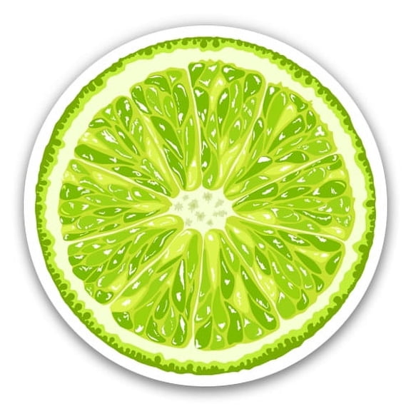 Lime - 3" Vinyl Sticker - For Car Laptop Water Bottle Phone - Waterproof Decal
