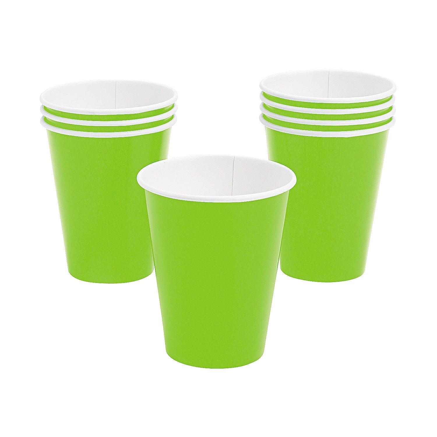 Lime 9 Oz Paper Cups (24Pc) - Party Supplies - 24 Pieces