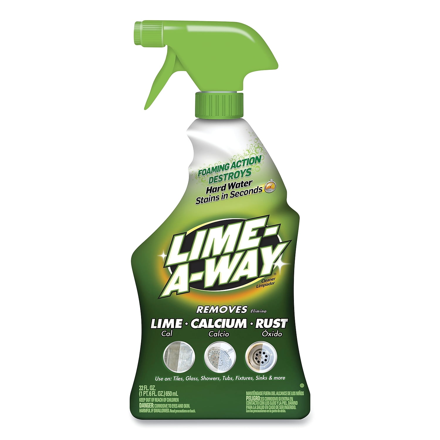 LimeAWay Bathroom Cleaner Spray, 22oz, Removes Lime Calcium Rust