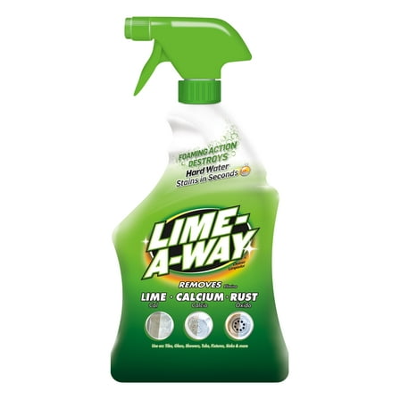 Lime-A-Way Lime, Calcium, and Rust Stain Household Bathroom Cleaner Spray Solution, 32oz