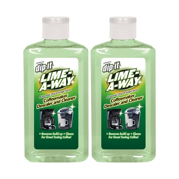 Lime-A-Way Dip-It Coffeemaker Cleaner, 7 oz Bottle, Descaler & Cleaner for Drip & Single Serve Coffee Machines (Pack of 2)