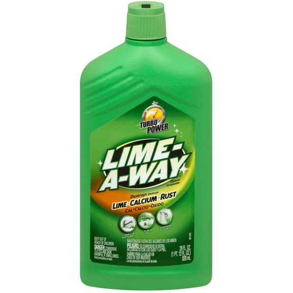 Lime-A-Way Lime, Calcium and Rust Stain Household Bathroom Cleaner Solution Bottle, 28oz