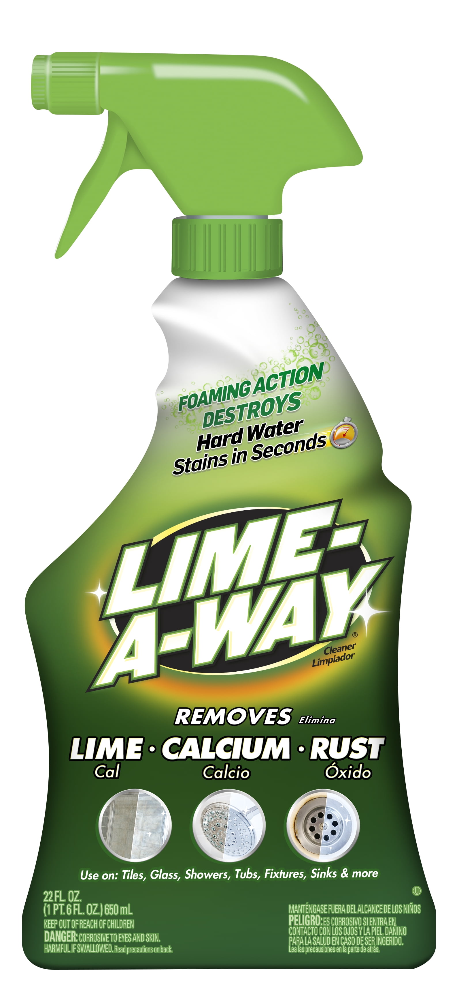 Lime-A-Way, New, Bathroom Cleaner, 22oz, Plastic Bottle, Removes Lime Calcium Rust