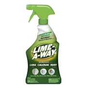 Lime-A-Way Hard Water Stain Remover Spray, Removes Lime, Calcium & Rust in Seconds, Bathroom Cleaner, 22 fl oz
