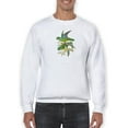 thumbnail image 1 of Lime And Cerulean Parrots Ii. Sweatshirt Men -John Gould Designs, Male XX-Large, 1 of 4