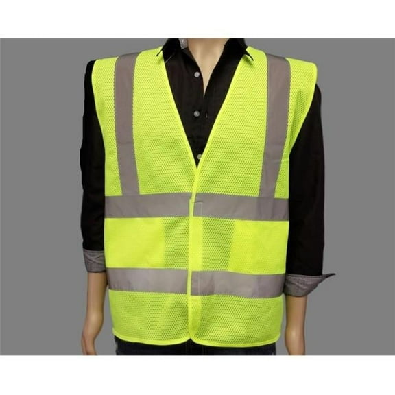 Lime Ansi Class 2 - Econo Crossing Guard, Construction & Traffic Control Safety Vest