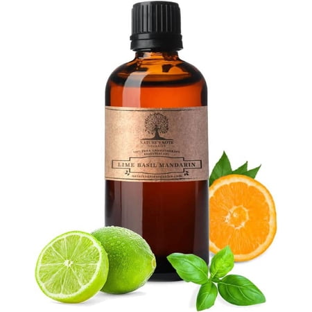 Lime Basil Mandarin - 100% Pure Aromatherapy Grade Essential oil by Nature's Note Organics - 0.3 Fl Oz