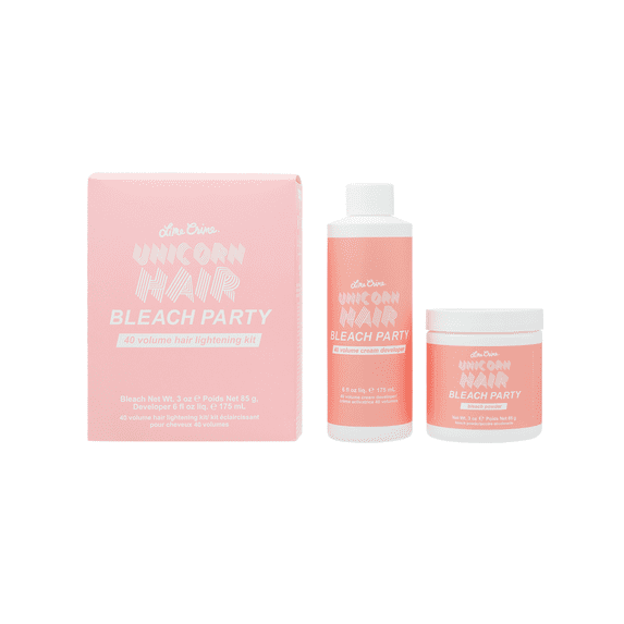 Lime Crime, Unicorn Hair, Bleach Party 40 Volume Hair Lightening and Bleach Kit Cream