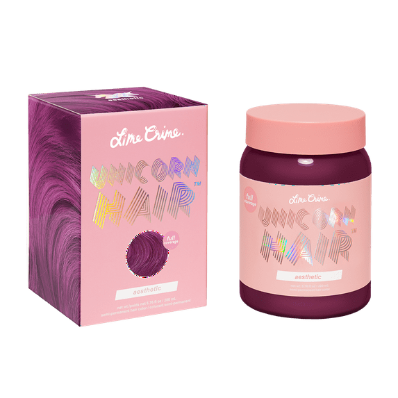 Lime Crime Unicorn Hair, Semi-Permanent Hair Color, Vegan, Full Coverage, Aesthetic, Unisex, 6.76 fl oz