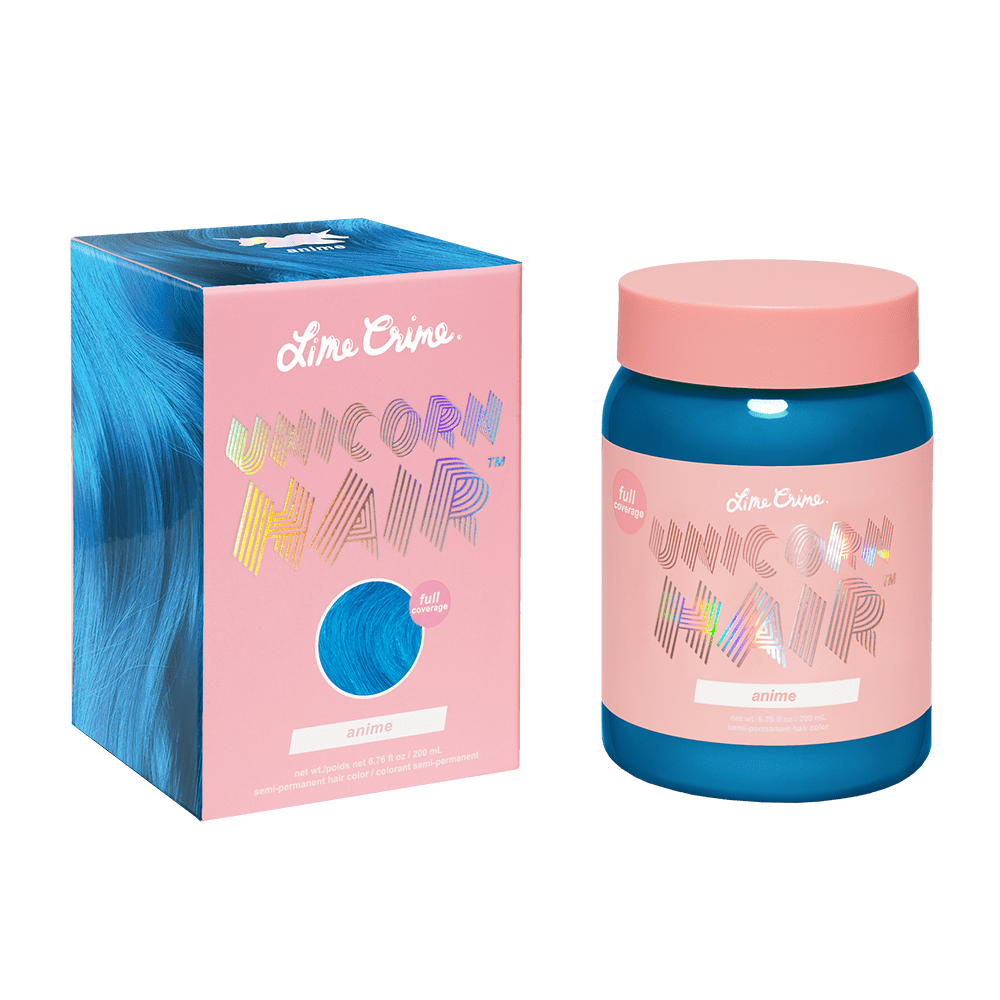 Lime Crime Unicorn Hair, Semi-Permanent Hair Color, Vegan, Full Coverage, Anime, Unisex, 6.76 fl oz