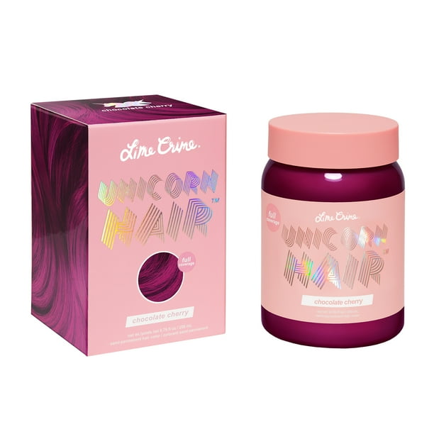 LIMECRIME LIME CRIMEライムクライム　レッドローズブラシセット Lime Crime Unicorn Hair Dye, Chocolate Cherry, Full Coverage, Semi