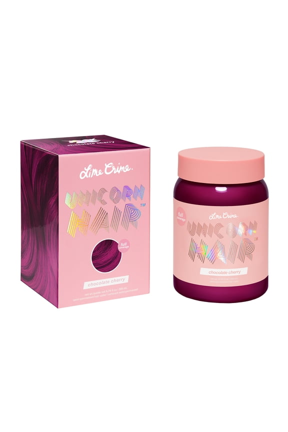 Unicorn Hair Dye, Chocolate Cherry, Full Coverage, Semi-Permanent, Vegan, 6.76 oz