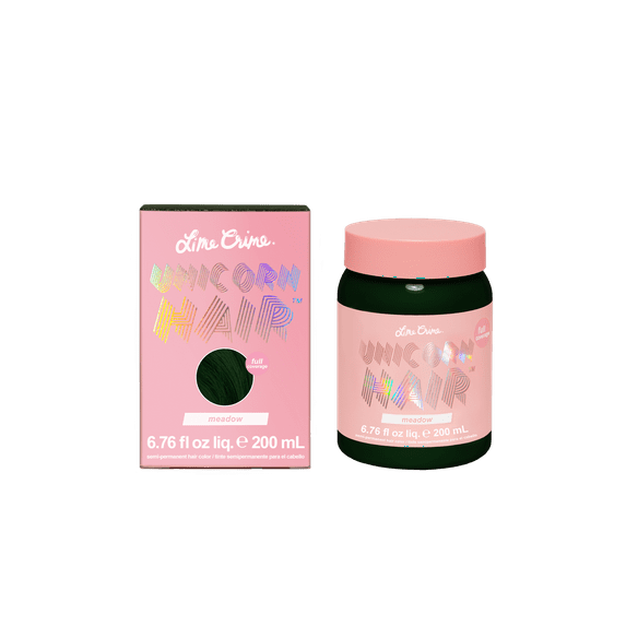 Lime Crime Unicorn Hair, Semi-Permanent Hair Color, Vegan, Full Coverage, Meadow, Unisex, 6.76 fl oz