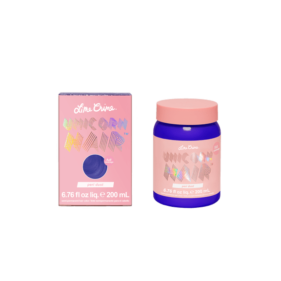 Lime Crime Unicorn Hair, Semi-Permanent Hair Color, Vegan, Full Coverage, Peri Dust, Unisex, 6.76 fl oz