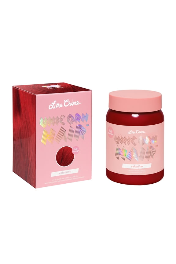 Unicorn Hair, Semi-Permanent Hair Color, Vegan, Full Coverage, Valentine 6.76 fl oz