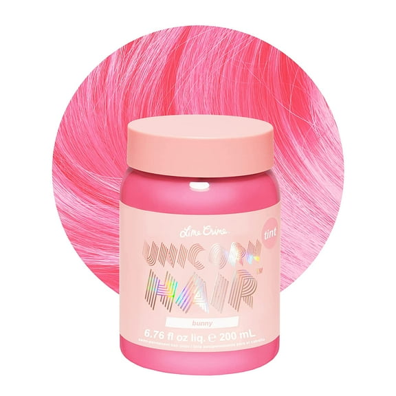 Lime Crime Unicorn Hair, Semi-Permanent Hair Color, Vegan, Light Coverage, Bunny, Unisex, 6.76 fl oz