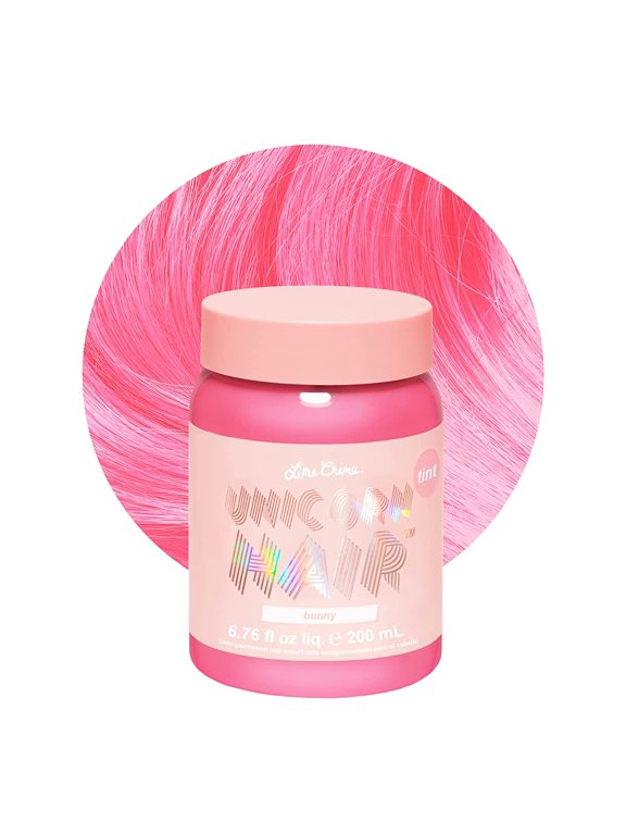 Unicorn Hair, Semi-Permanent Hair Color, Vegan, Light Coverage, Bunny, Unisex, 6.76 fl oz