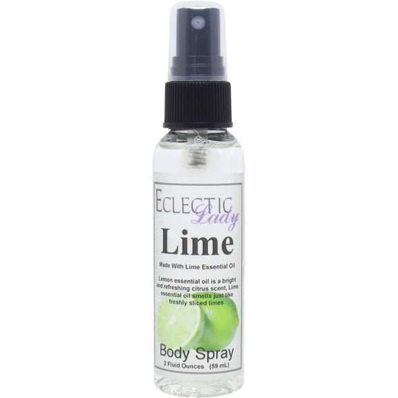 Lime Body Spray, Eclectic Lady, Hydrating Mist, Unisex, 2 oz