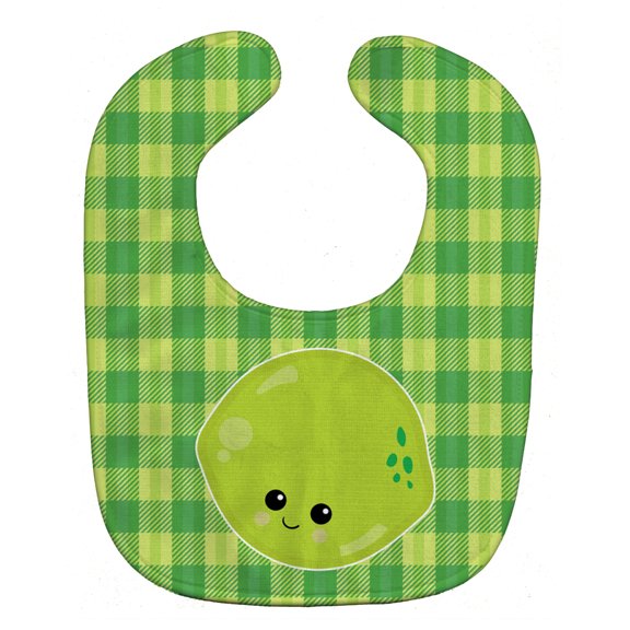 Lime Face Baby Bib