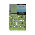 thumbnail image 1 of Lime Faux Silk Fabric Shower Curtain with Silver Sequin Design: 70"W x 72"L, 1 of 1
