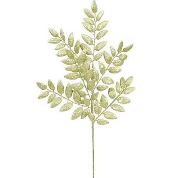 Lime Fern Glitter Leaf Spray - 22 in. - 6 per Bag