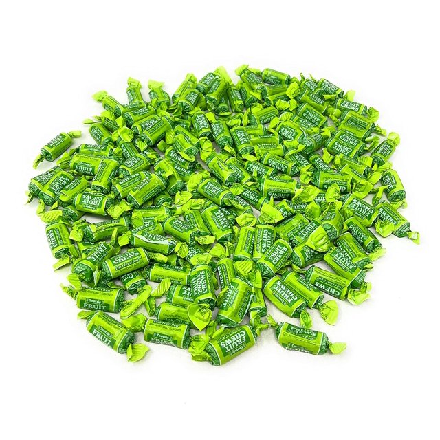 Lime Flavor Tootsie Roll Fruit Chews Bulk American Chewy Taffies Candy