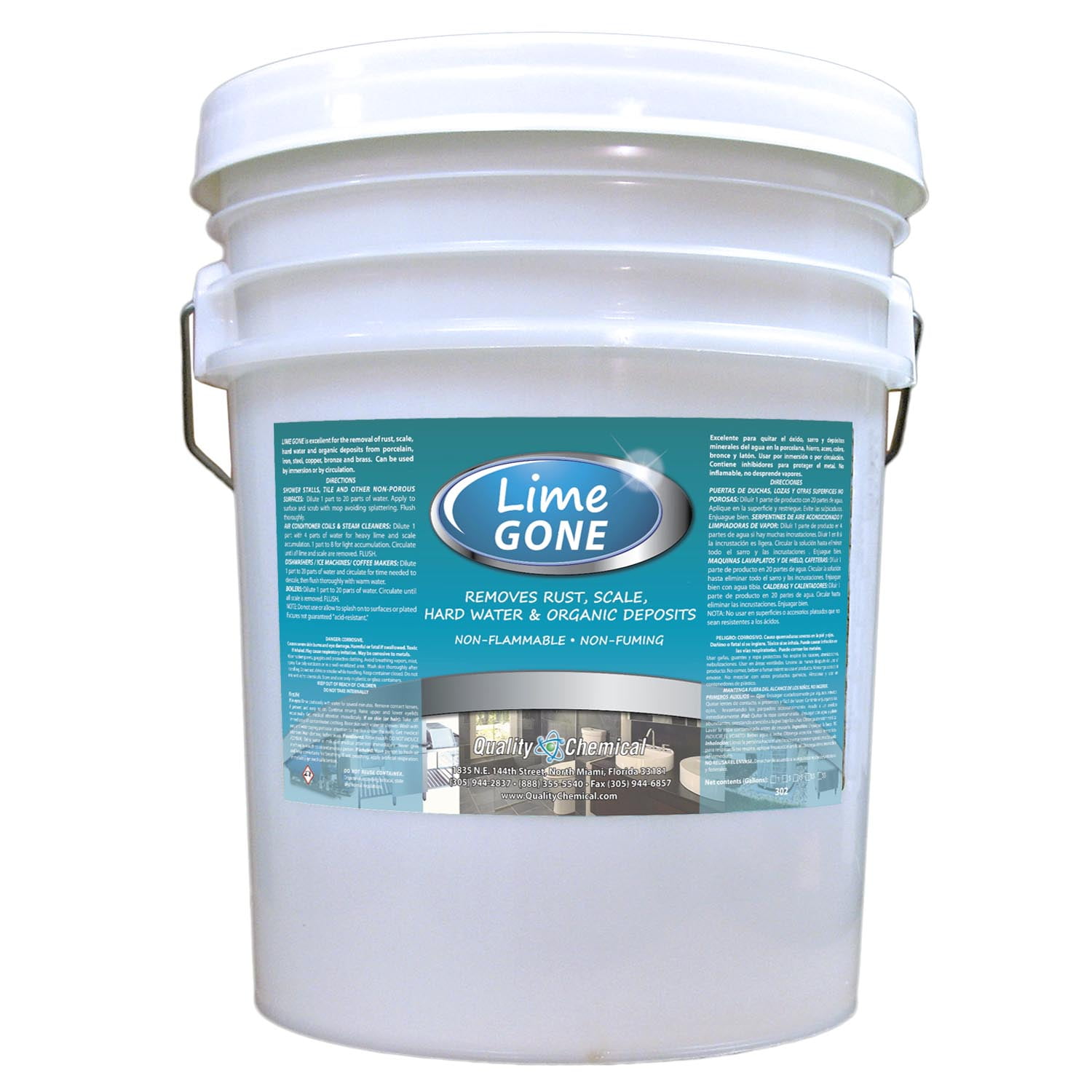 LimeGone Removes lime, scale, rust & hard water deposits 5 gallon