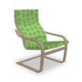 thumbnail image 1 of Lime Green Armchair Pad and Slipcover, Simplistic Formless Geometric Shapes in Different Shades Theme, 1 Piece Soft Cushion Replacement with Removable Cover, Almond Green, by Ambesonne, 1 of 1