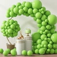 thumbnail image 1 of Lime Green Balloons 129pcs Light Green Balloons 18 12 10 5 Inch Fruit Green Latex Party Balloons for Birthday Dinosaur Jungle Baby Shower Decoration, 1 of 14