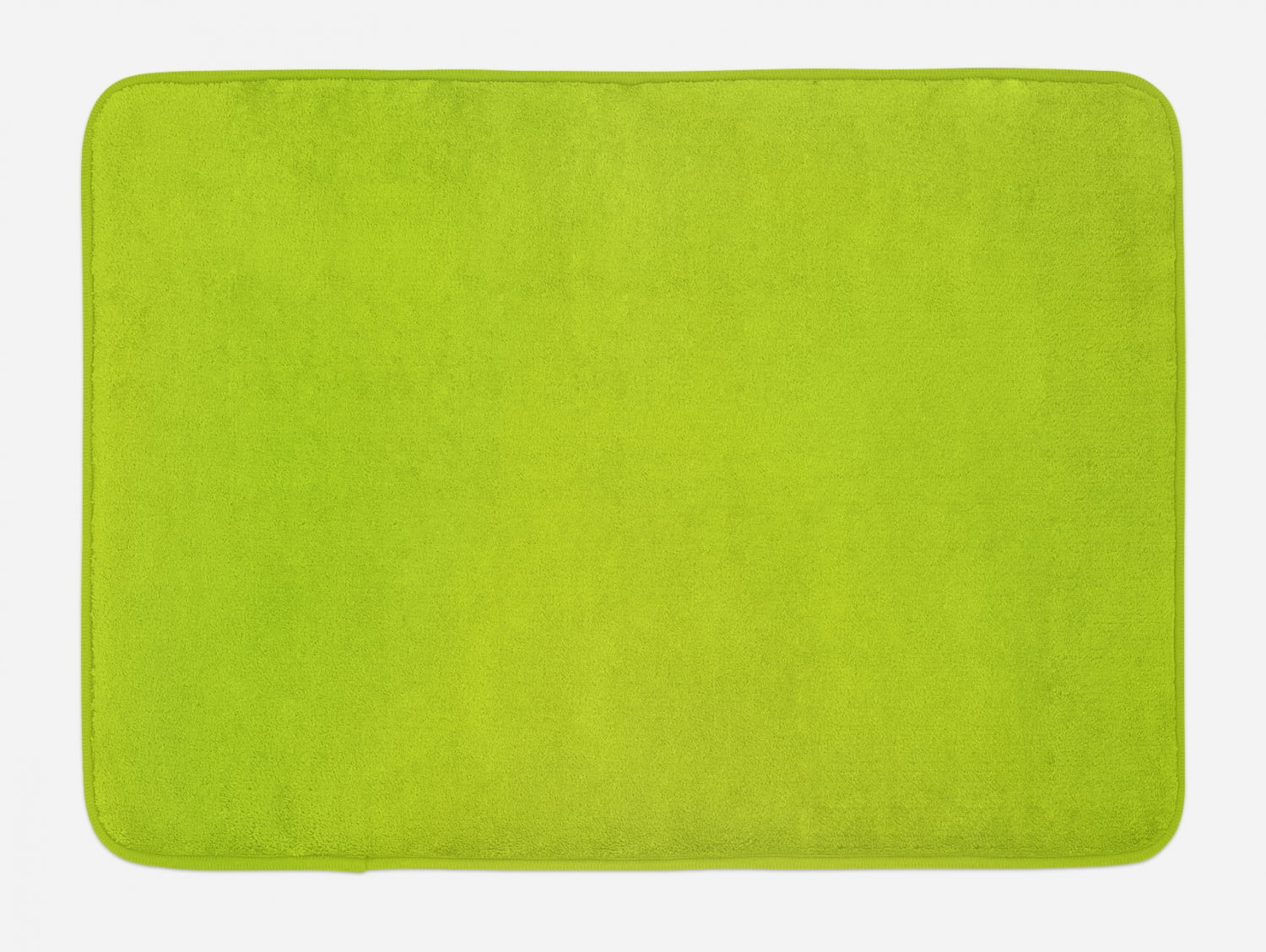 Lime Green Bath Mat, Empty Backdrop Blurry Off Focus Pastel Toned Shade Color Spring Theme Abstract, Non-Slip Plush Mat Bathroom Kitchen Laundry Room Decor, 29.5 X 17.5 Inches, Apple Green, Ambesonne