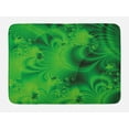 thumbnail image 1 of Lime Green Bath Mat, Vibrant Abstract Hazy Psychedelic Wavy Color Background Hippie Digital Artificial, Non-Slip Plush Mat Bathroom Kitchen Laundry Room Decor, 29.5 X 17.5 Inches, Emerald, Ambesonne, 1 of 2
