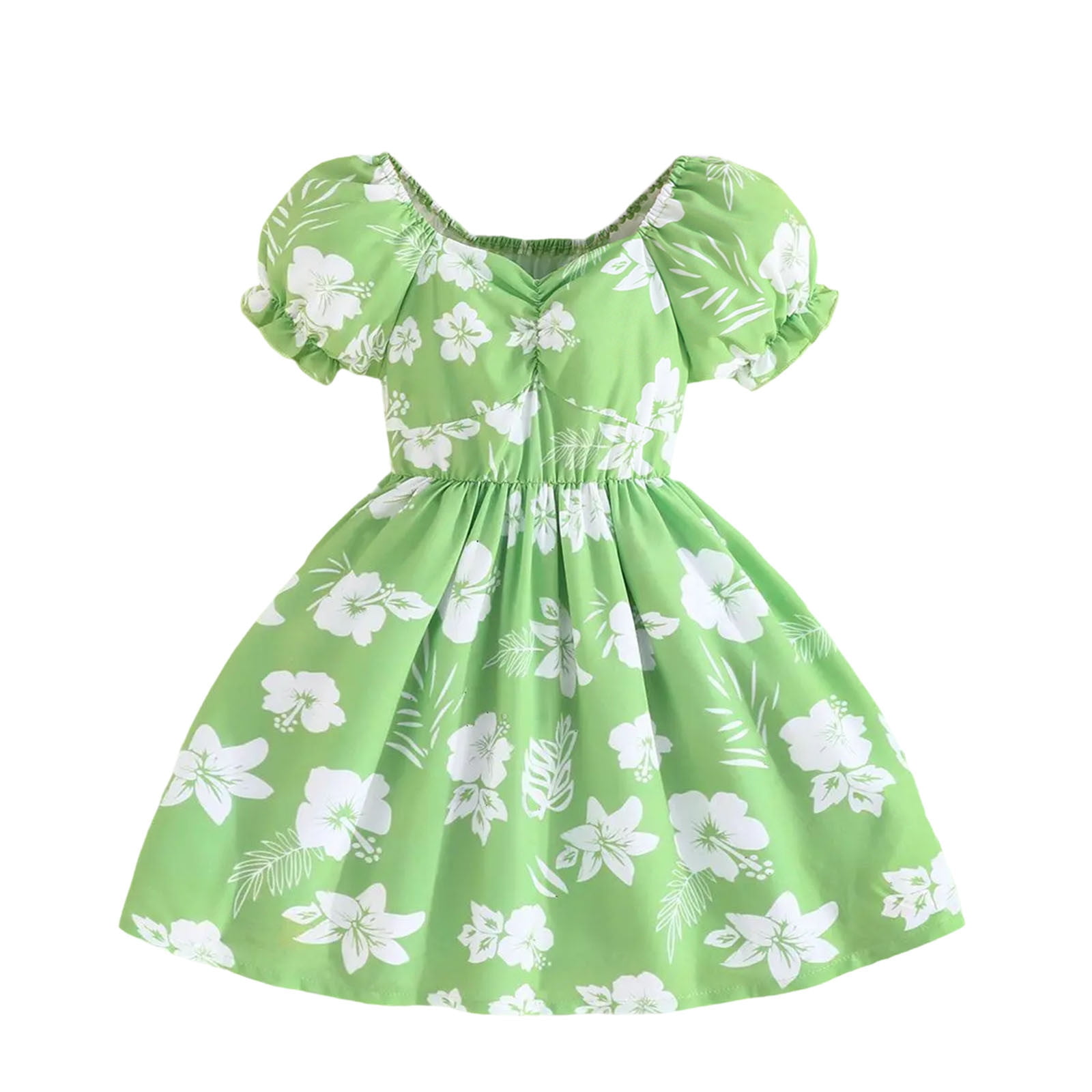Girls Light Mint Green Solid Sleeveless Bodycon Summer Dress main image 0